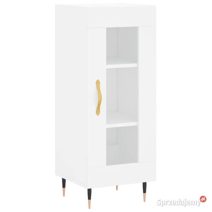 Wysoka szafka biała 345x34x180 materiał Warszawa