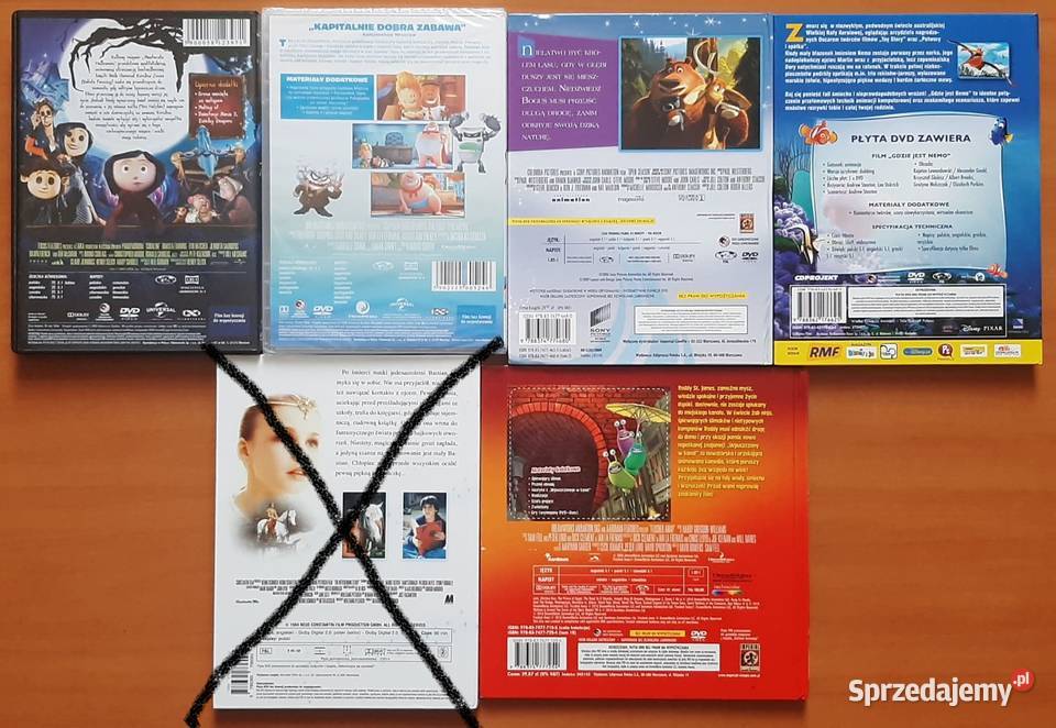 Bajka dzieci płyty DVD 1 sztuki kosztuje 10 Konstancin-Jeziorna