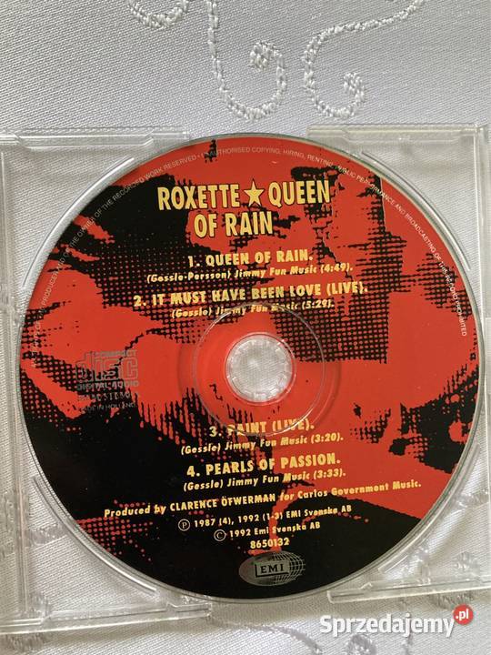Płyta CD Single Roxette Queen Of Rain Mix Lata 90 Czerwionka