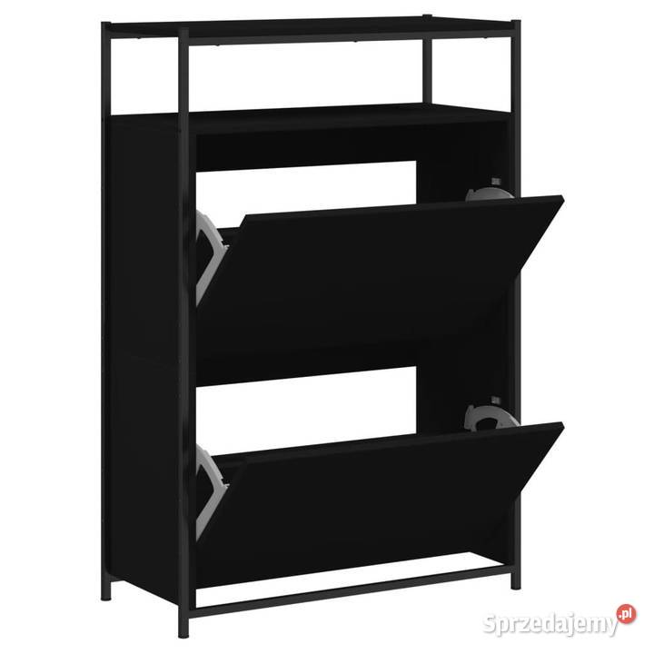 Szafka na buty czarna 75x34x112 materiał Warszawa