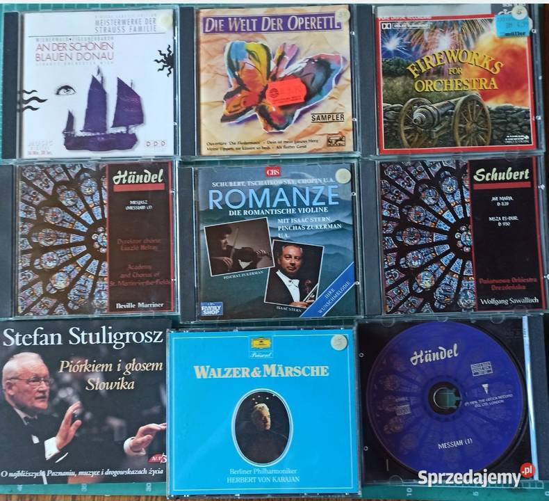 Zestaw 9 płyt CD Klasyczna muzyka lat 90 Stan 3 i więcej Cieszyn