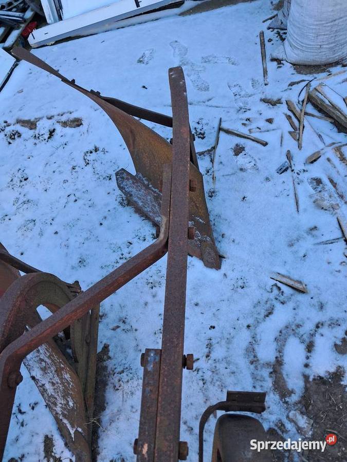 Pług 3 skibowy zabytkowy Fraugde kujawsko-pomorskie