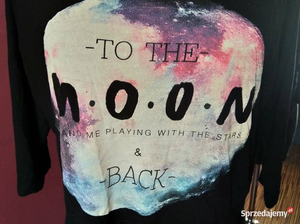 Bluzka Stradivarius L print księżyc To the moon Krosno sprzedam