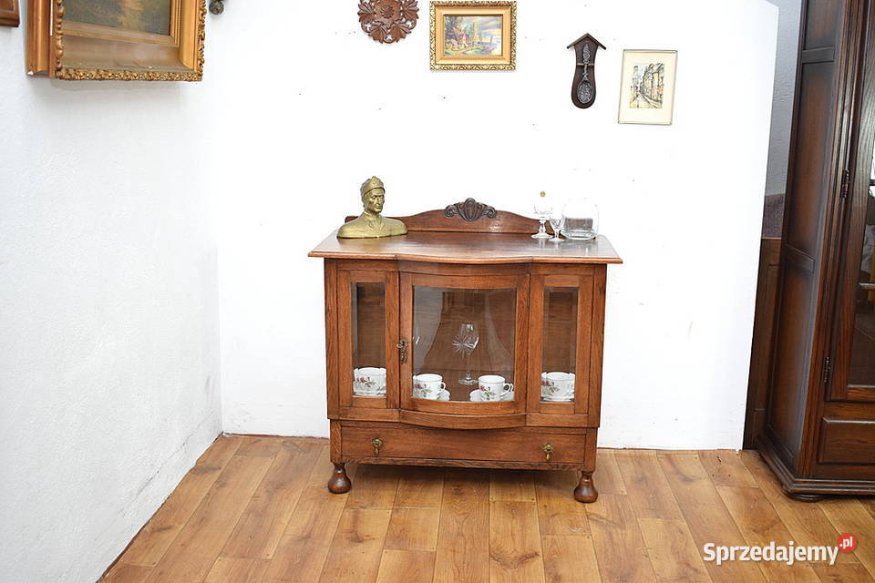 Urocza stara szafka komódka barek herbaciarka Świdnica