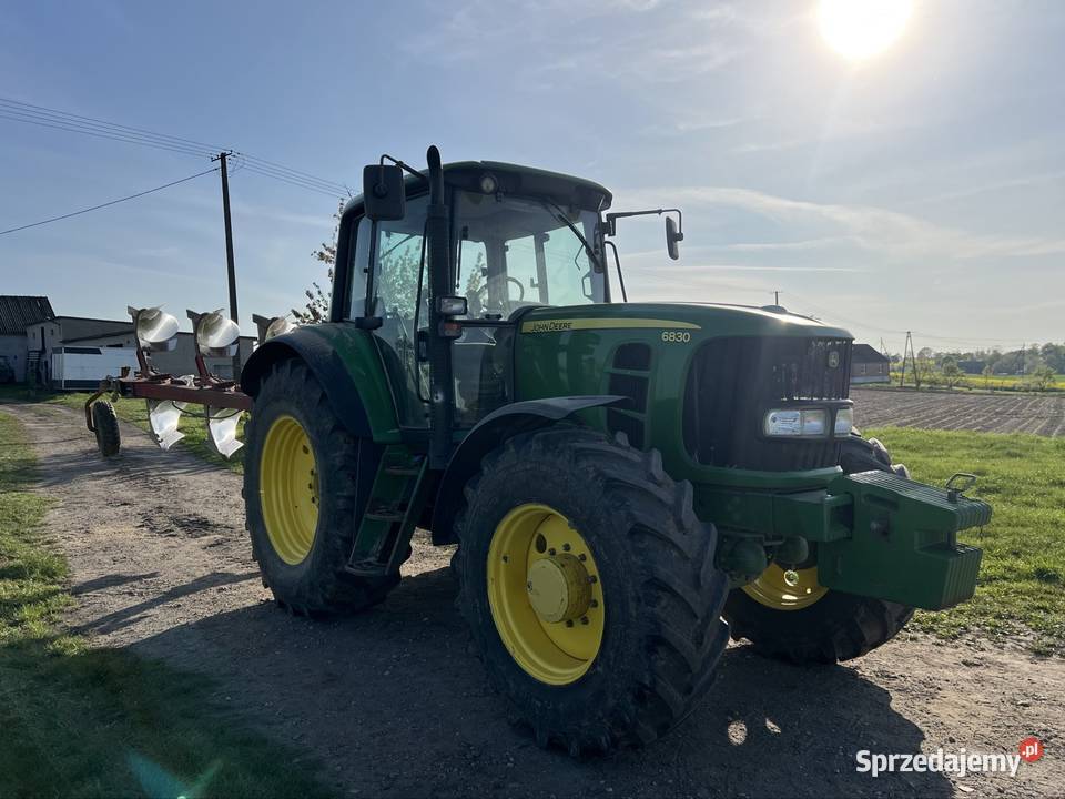 John deere 6830 pneumatyka miękka oś super stan Stolno