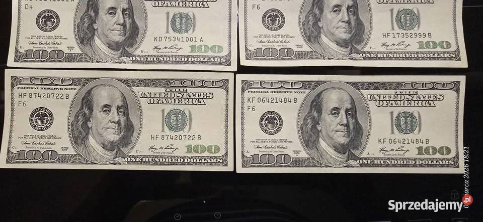 100 dolarów usa Warszawa