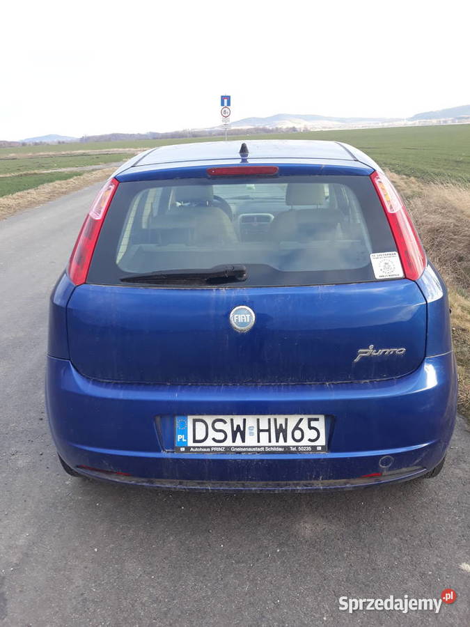 Fiat Grande Punto 14 8v benzyna bogata wersja1 77KM dolnośląskie Strzegom