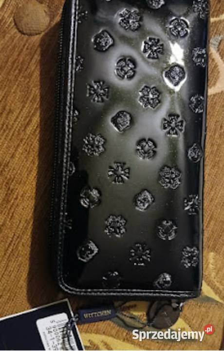Portfel tloczony wittchen nowy czarny Dęblin