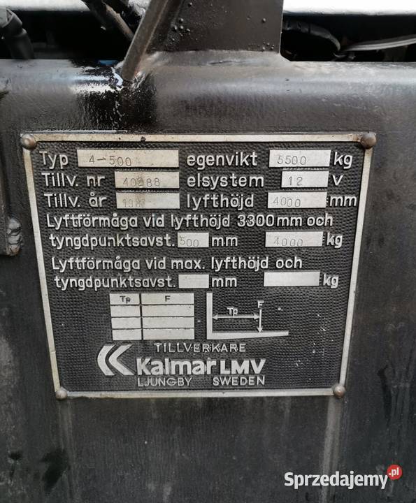 Wózek widłowy Kalmar 4500 łódzkie