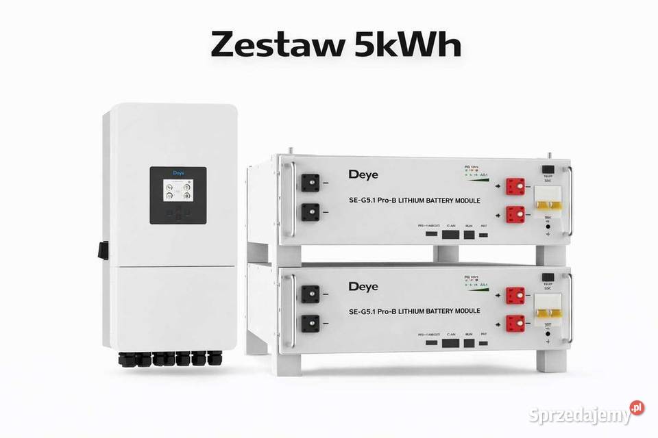 Zestaw Magazyn Inwerter LV 5 kW 1024 kWh