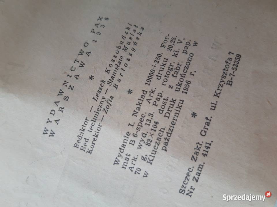 Nie prosiliśmy się na świat Jean Paulhac PAX Antykwariat Bielsko-Biała sprzedam