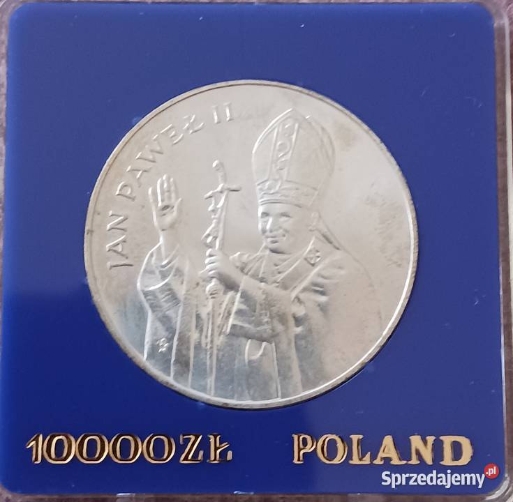 10 000 Papież Jan Paweł II 1987 r Mennicza Numizmatyka Konin