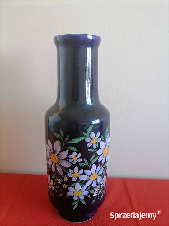 Wazon Duży Ceramiczny Kobaltowy Tułowice 1970 Wałbrzych sprzedam