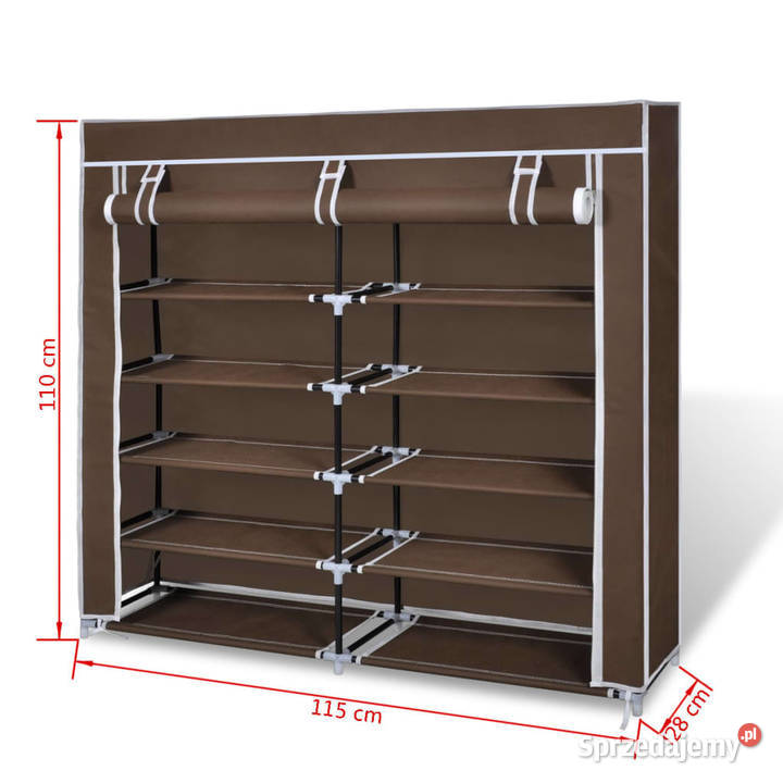 Materiałowa szafka na buty z osłoną 115 x 28 x Warszawa