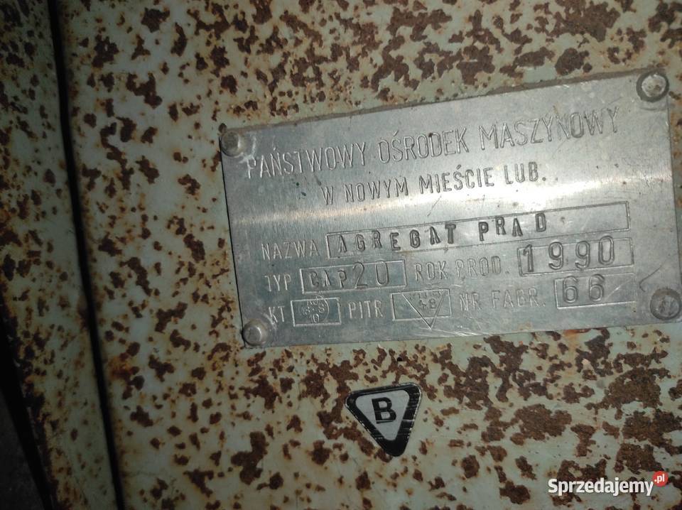 Agregat prądotwórczy na wom Stypułki-Szymany