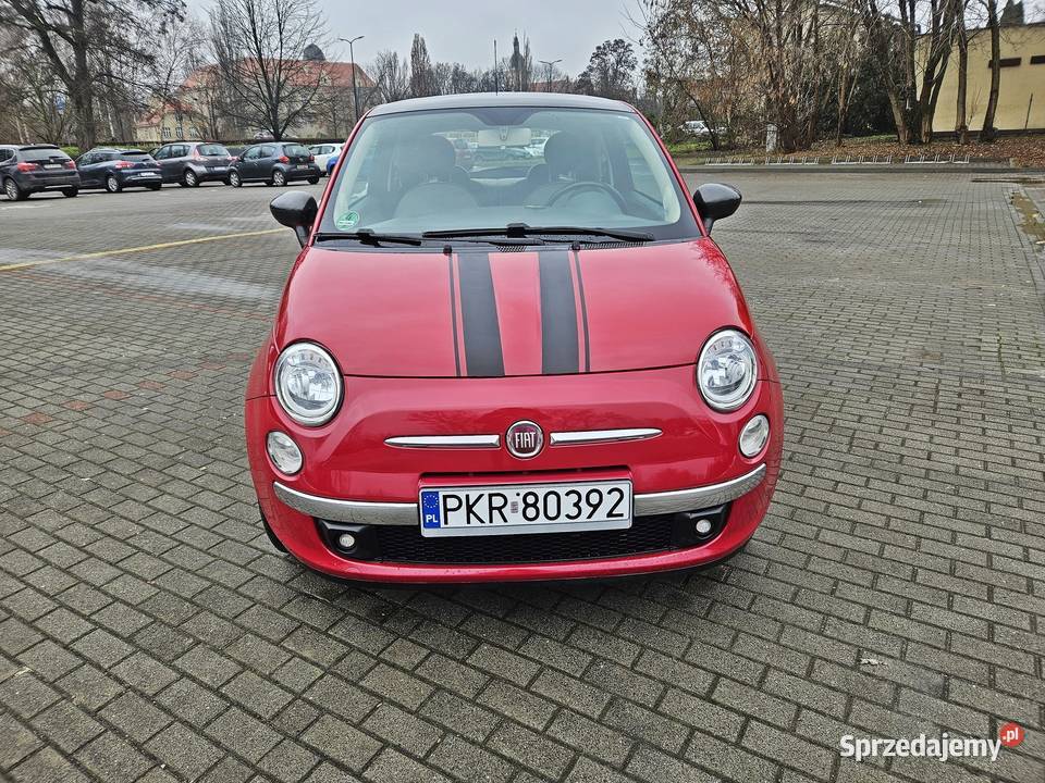 Fiat 500 14 benzyna 100 serwosowany panoramadach manualna Koźmin Wielkopolski