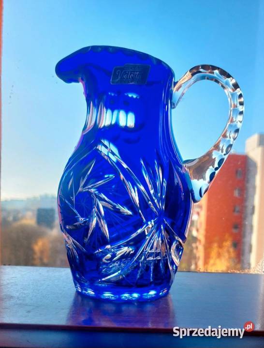 Piękny dzbanek kryształowy Violetta Wrocław