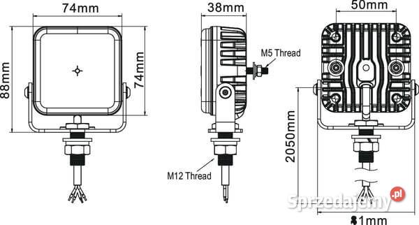 Lampa ostrzegawcza LED 1030V bursztynowa 12 LED Kamionna sprzedam