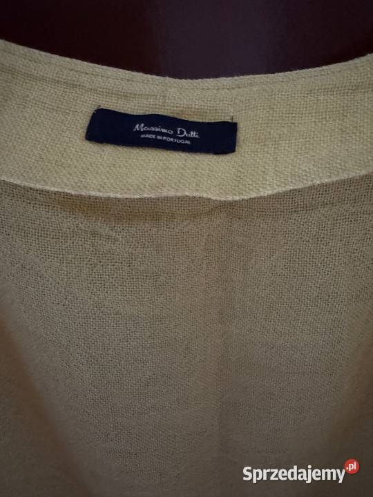 Spódnica XS lniana Massimo Dutti żółta kopertowa Spódnice i sukienki Częstochowa