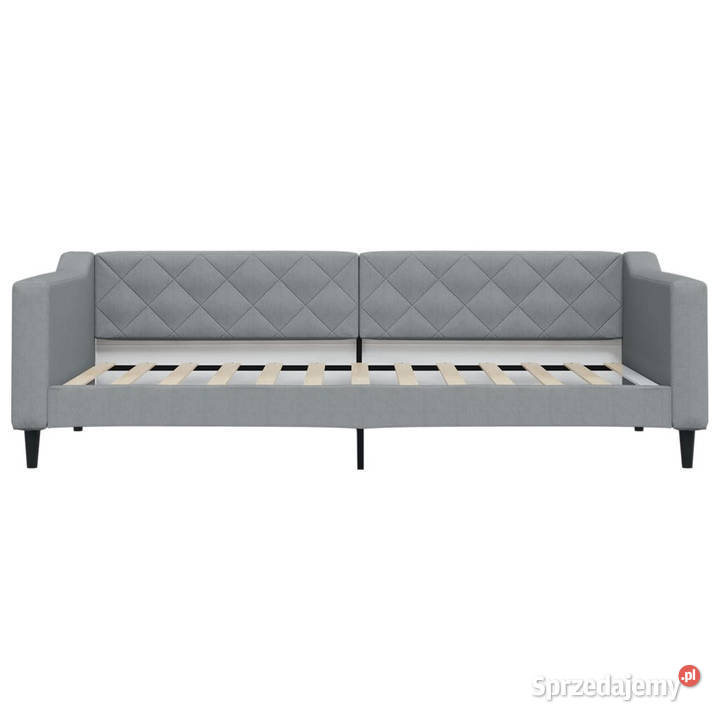 Sofa z materacem do spania jasnoszara tkanina mazowieckie Warszawa