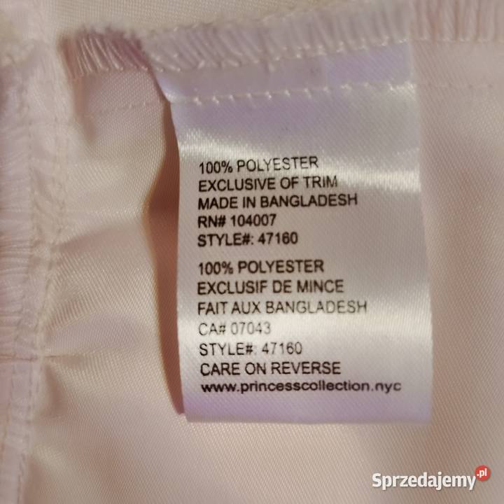 Sukieneczka różowa z kokardką i perełkami Zaścianki