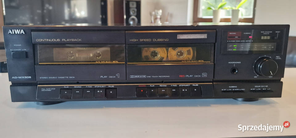 Magnetofon catette deck Aiwa ADWX505 AD WX 505 Magnetofony Międzychód