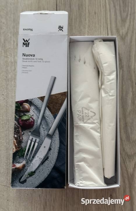 Zestaw sztućców WMF do steków 12 sztuk stal Łódź