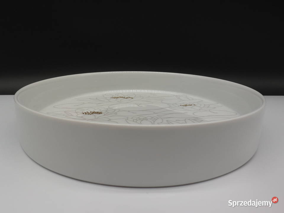 Patera misa Rosenthal z liliami wodnymi Antyki, Sztuka, Kolekcje Raszków