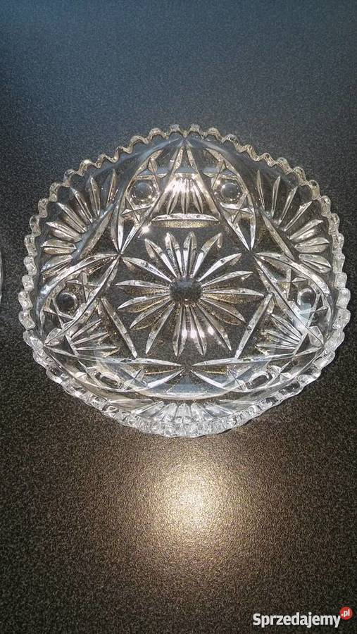 przepiękny kryształ kryształowe talerzyki Ceramika i szkło pomorskie Gdańsk