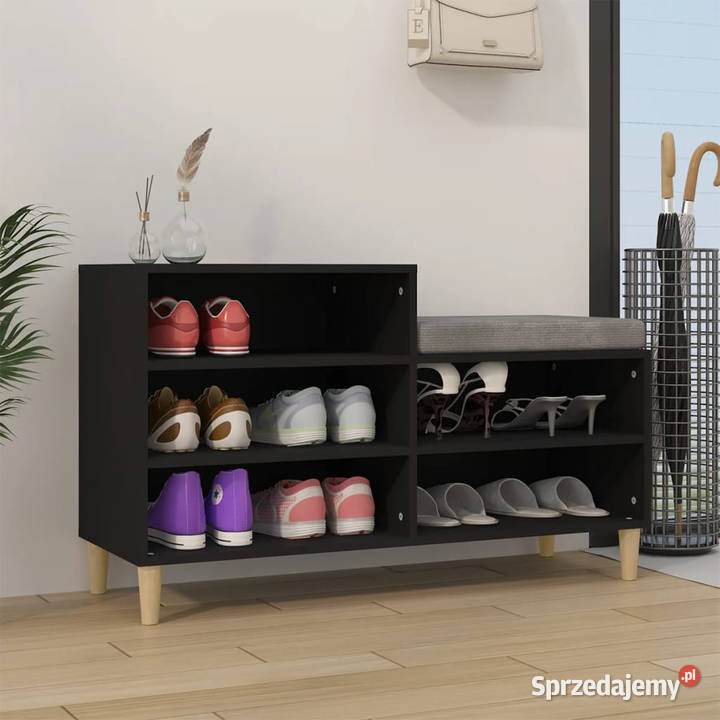 Szafka na buty czarna 102x36x60 materiał Na buty Warszawa