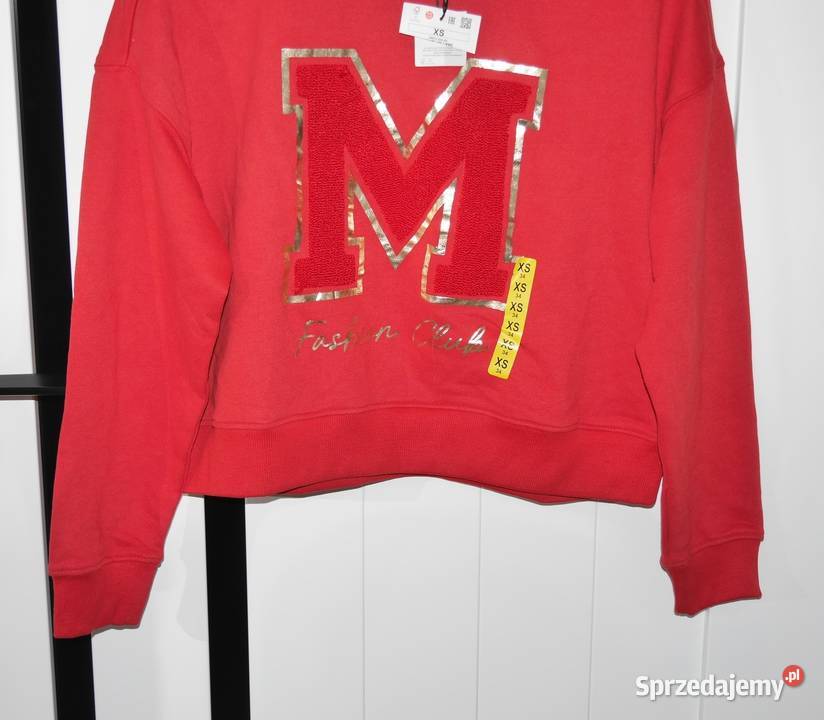Mohito piękna krótka czerwona bluza 34 XS Wrocław sprzedam