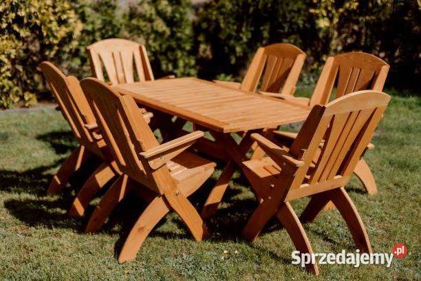 Krzesło ogrodowe drewniane składane tarasowe X śląskie Kalety