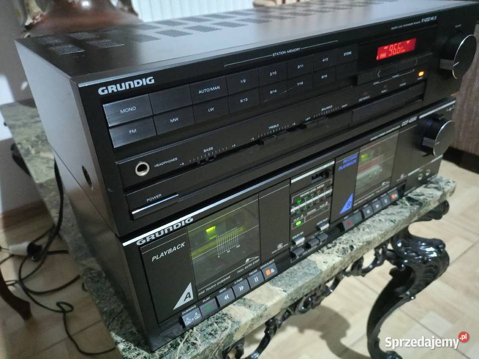 Amplituner i Deck Magnetofon dwukaratowy GRUNDIG wielkopolskie Drawski Młyn sprzedam