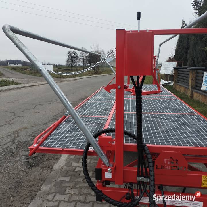 Platforma Sadownicza 2 osiowa Lisicki Ładowacze czołowe Belsk Duży