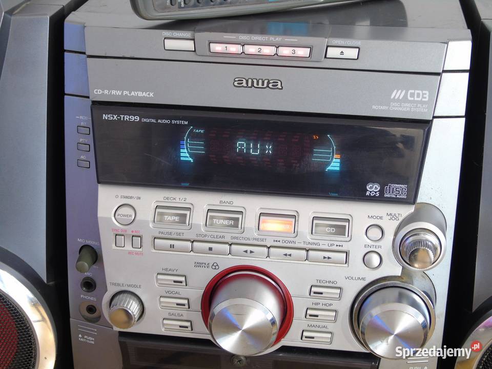 Wieża Aiwa pil kolumny RDS AUX CD DOSTAWA Wieże i miniwieże Jasło
