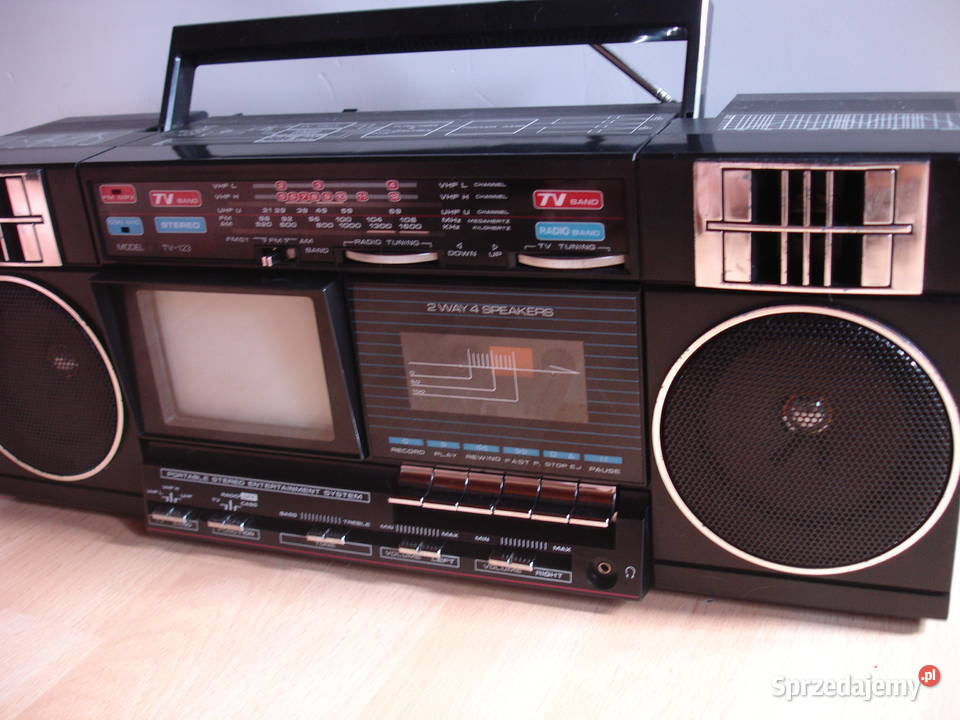 Radiomagnetofon z telewizorem TV123