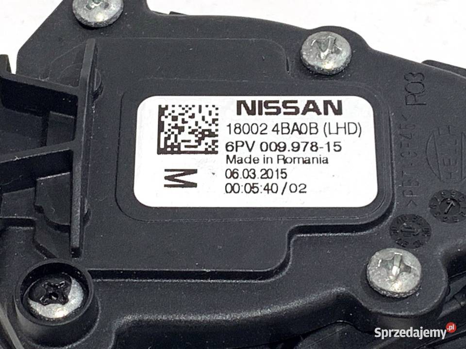 POTENCJOMETR GAZU NISSAN QASHQAI J11 180024BA0B podkarpackie