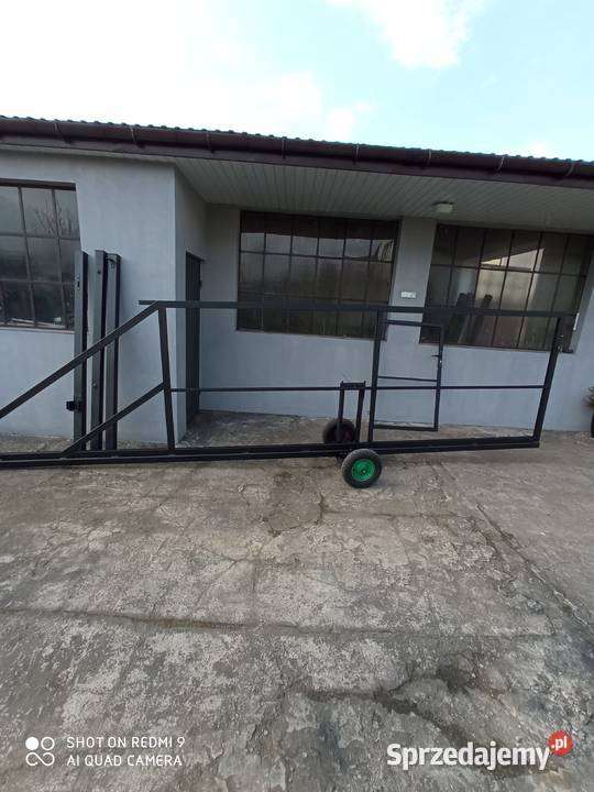 Brama przesuwna 4mb z furtką 1m Dom i Ogród Orońsko