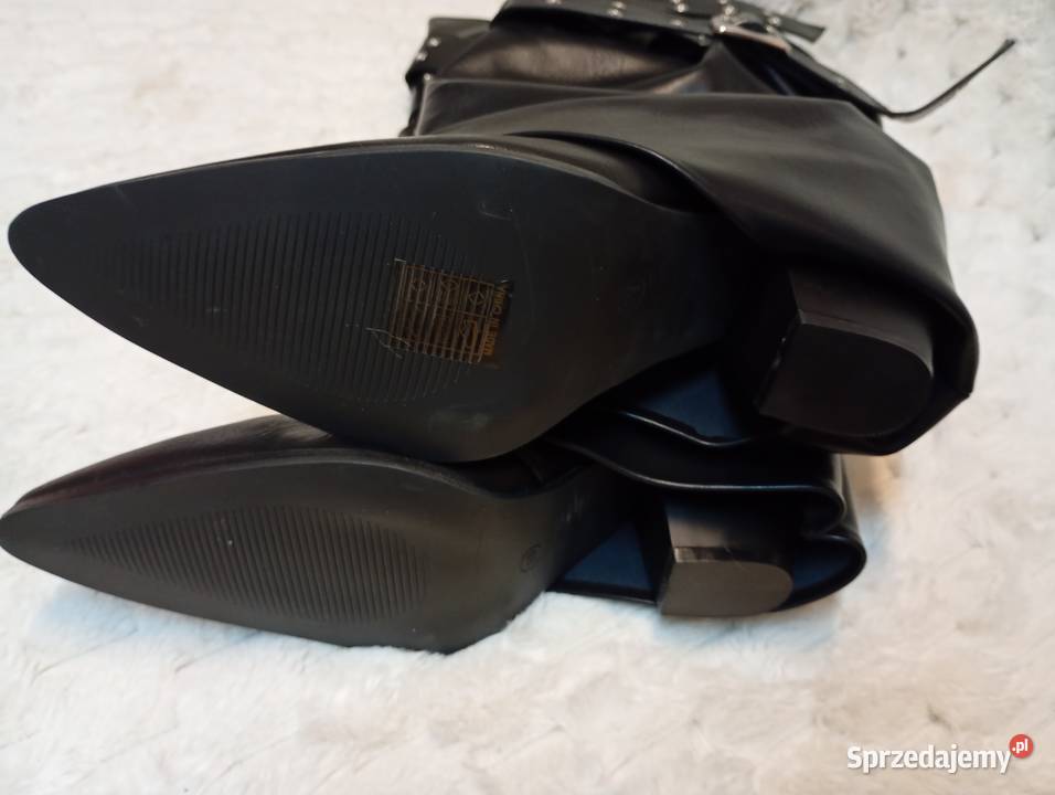 42 Ekskluzywne zdobione czarne kozaki kowbojki małopolskie Kraków
