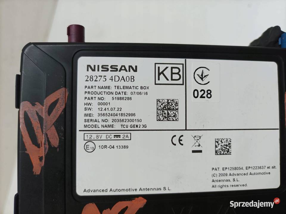 MODUŁ 282754DA0B Infiniti Q50 I 2013