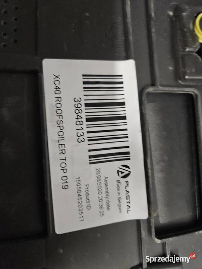 VOLVO XC40 SPOILER LOTKA KLAPY BAGAŻNIKA