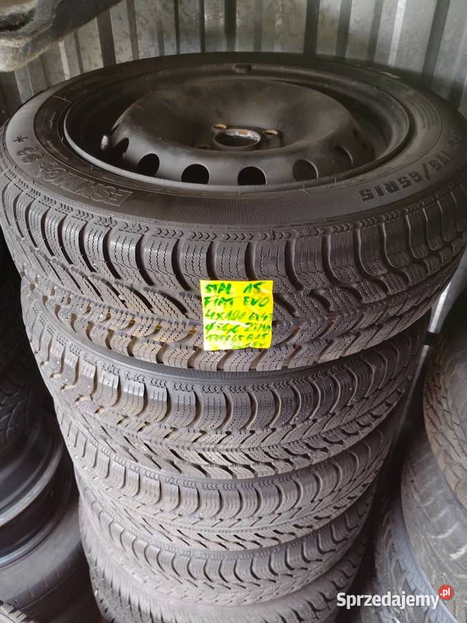Koła stalowe zimowe 4x100 17565 R15 ET43 Fiat