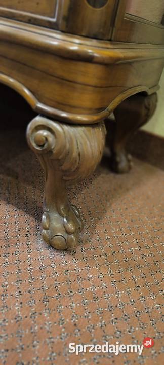 Stylowa Witryna Antyk Drewno Szkło