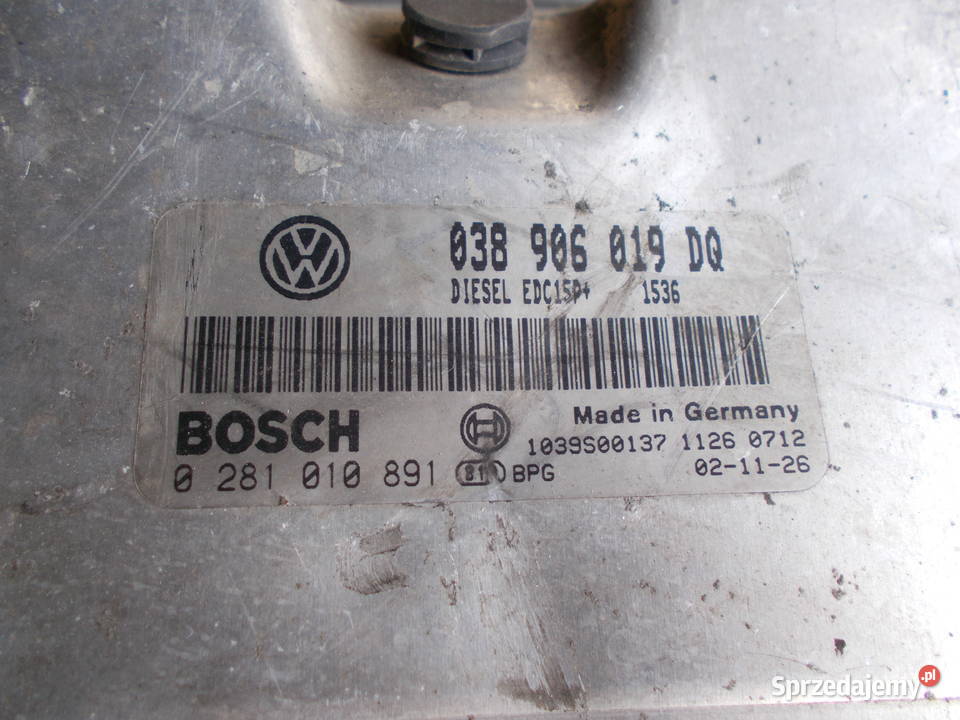 seat IBIZA 19tdi ASZ komputer 0281010891