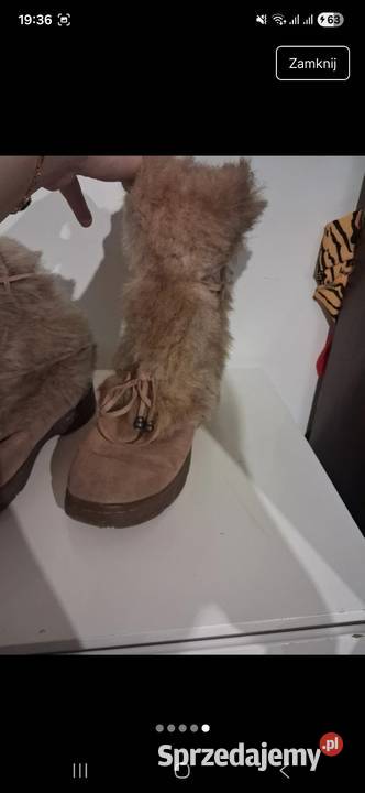 Buty zimowe z futerkiem Kozaki Lubliniec