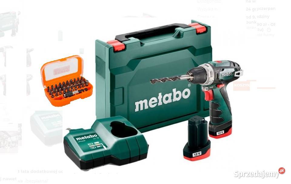 Bity BAHCO wiertarkowkrętarka METABO adapter Dęblin