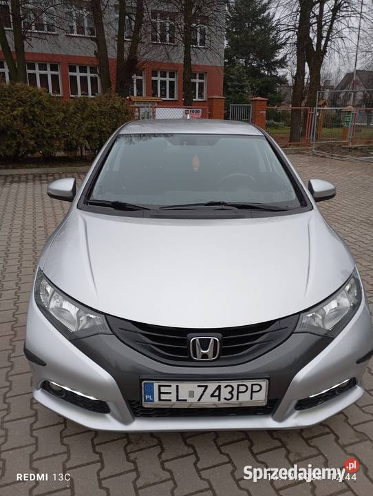 Honda Civic 2013r Salon Polska 1 właściciel Łódź