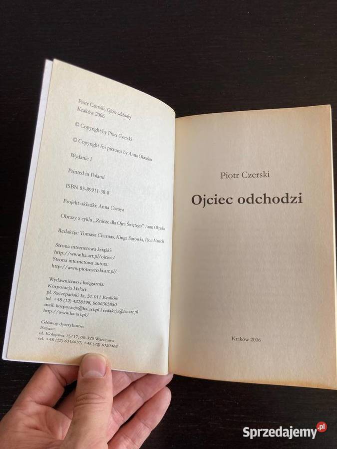 Piotr Czerski Ojciec odchodzi praktycznie nowa Elbląg
