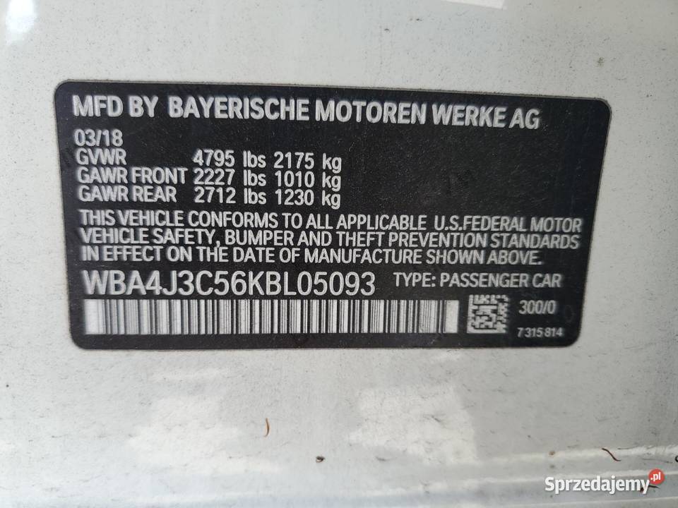 2018 BMW 430XI GRAN COUPE śląskie Częstochowa