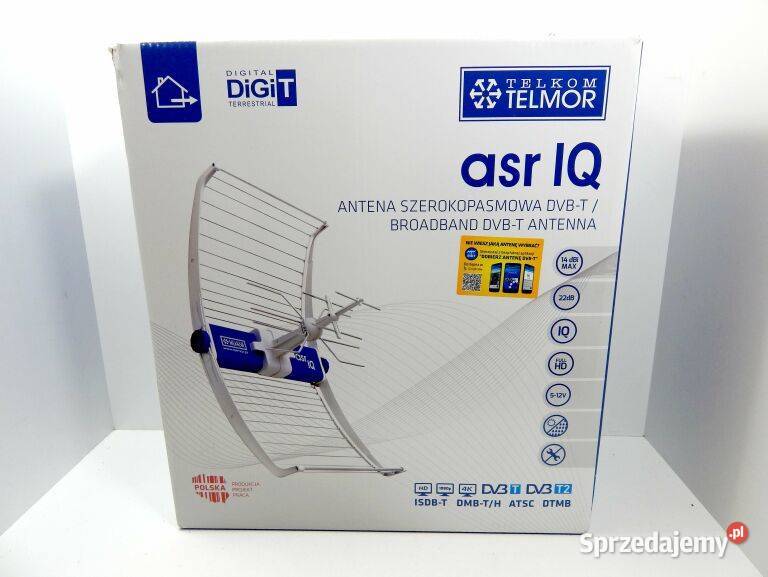 Antena DVBTT2 szerokopasmowa Telmor ASR IQ lubelskie Biłgoraj